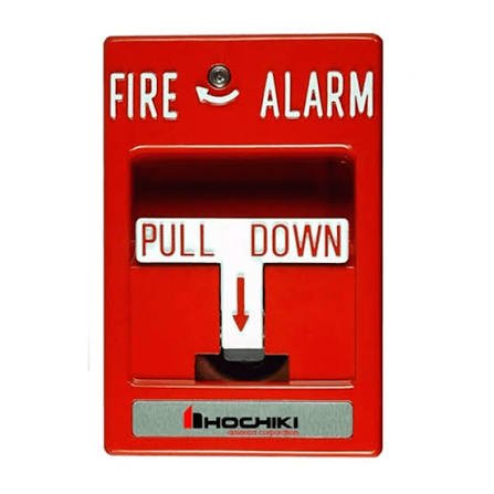 Estación manual de alarma contra incendios Hochiki DCP-AMS direccionable.