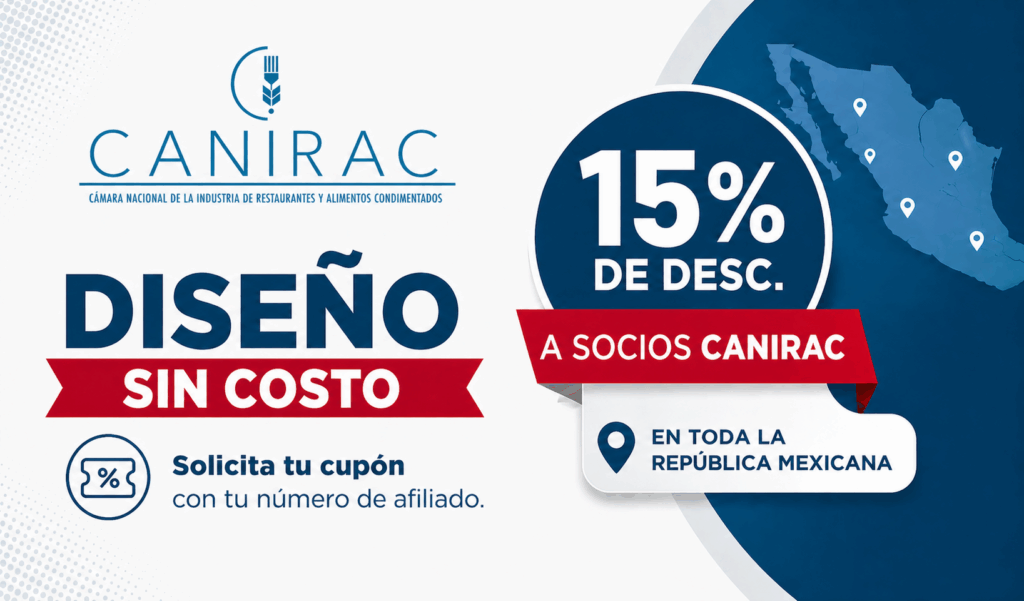 banner descuento 15 por ciento socios CANIRAC alarmas contra incendio sistemas de supresión en México