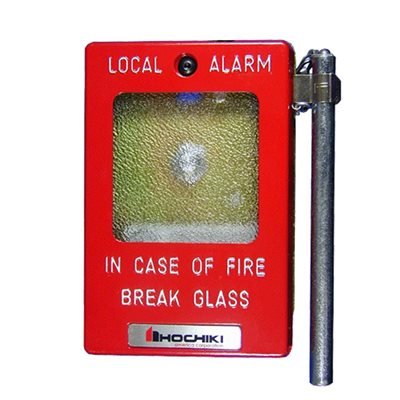 Estación manual convencional tipo break glass Hochiki HPS-CP para alarma contra incendio