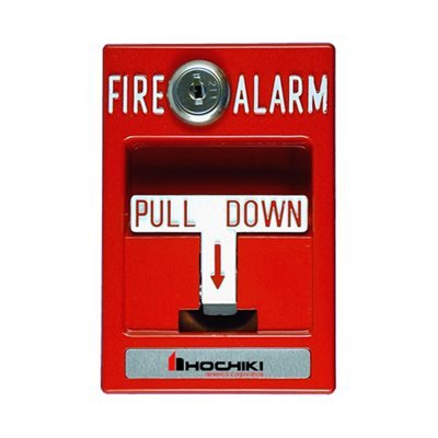 Estaci贸n manual convencional de acci贸n simple Hochiki HPS-SAK 211 KEY con llave 211 y varilla de vidrio