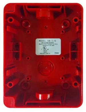 Caja posterior Gamewell SB-I/O para estaciones manuales de alarma contra incendio
